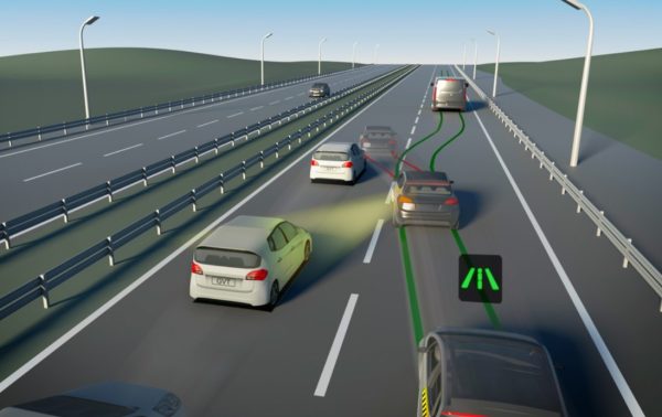 Hỗ trợ giữ làn đường xe toyota